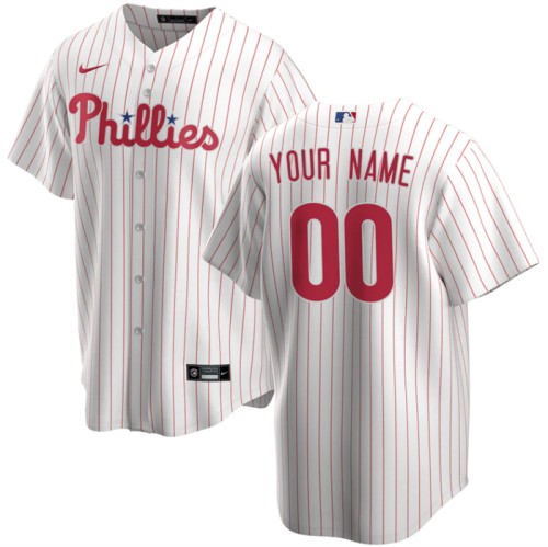 Youth Philadelphia Phillies Active Player Custom White Cool Base Stitched Baseball Jersey